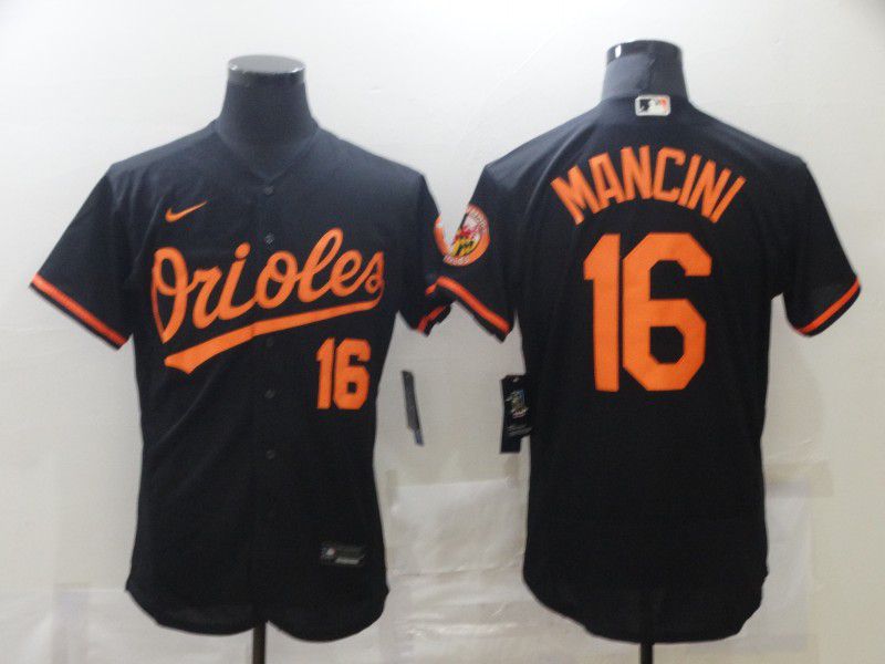 Men Baltimore Orioles #16 Mancini Black Elite 2021 Nike MLB Jersey->baltimore orioles->MLB Jersey